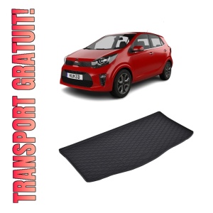 Tavita Portbagaj KIA Picanto 2017-prezent, protectie portbagaj, din cauciuc 100%, pentru autoturismul KIA Picanto