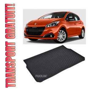 Tavita Portbagaj PEUGEOT 208 Hatchback 2012-2019, protectie portbagaj, din cauciuc 100%, pentru autoturismul PEUGEOT 208 Hatchback