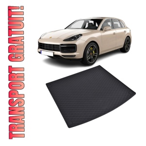 Tavita Portbagaj Porsche Cayenne 2018-prezent, protectie portbagaj, din cauciuc 100%, pentru autoturismul Porsche Cayenne