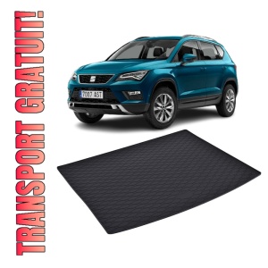 Tavita Portbagaj SEAT Ateca 4x2 2016-prezent, protectie portbagaj, din cauciuc 100%, pentru autoturismul SEAT Ateca 4x2