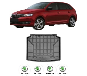 Tavita Portbagaj SKODA RAPID Spaceback (NH1) din 2012-2019, Protectie Portbagaj Auto SKODA - Img 2