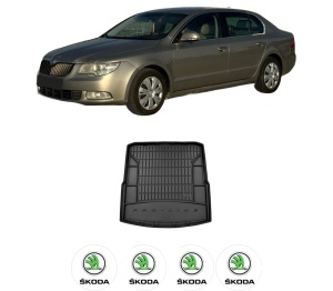 Tavita Portbagaj SKODA SUPERB II Estate (3T5) din 2009-2015, Protectie Portbagaj Auto SKODA - Img 2