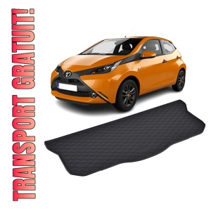 Tavita Portbagaj TOYOTA Aygo 2014-2021, protectie portbagaj, din cauciuc 100%, pentru autoturismul TOYOTA Aygo