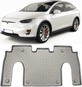 Tesla Model Set covorase auto tip tavita compatibile Tesla Model X fabricatie 10.2016 - 12.2020, caroserie suv, 6 locuri, rand 2 accesorii pentru autoturismul tau - masina v111177