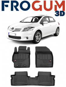 Toyota Auris I, Hatchback, Din 01.2007 - 12.2012 , Set Covorase Auto Tip Tavita Premium 3D, din cauciuc accesorii pentru autoturismul tau - masina v171300