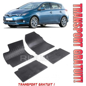 Toyota Auris II, Hatchback, fabricat din 01.2013 - 12.2018, set covorase auto dedicate, din cauciuc 100% Premium - Transport Gratuit