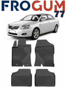 Toyota Avensis II Din 03.2003 - 12.2008, Sedan , Set Covorase Auto Tip Tavita Premium 3D, din cauciuc accesorii pentru autoturismul tau - masina v167854