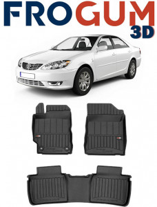 Toyota Camry Din 2011 - 03.2019, Sedan , Set Covorase Auto Tip Tavita Premium 3D, din cauciuc accesorii pentru autoturismul tau - masina v163052