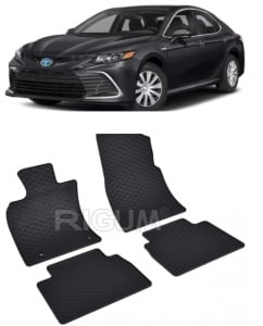 Toyota Camry set covorase auto dedicate, din cauciuc dedicate Toyota Camry Hybrid fabricatie 2018 - prezent, caroserie sedan - Img 2
