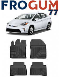 Toyota Prius IV Din 04.2016 - Prezent, Hatchback , Set Covorase Auto Tip Tavita Premium 3D, din cauciuc accesorii pentru autoturismul tau - masina v168588