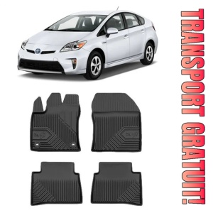 Toyota Prius IV Din 04.2016 - Prezent, Hatchback , Set Covorase Auto Tip Tavita Premium 3D, din cauciuc