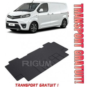 Toyota Proace II, Van, fabricat din 01.2016 - Prezent, Rand 2, Masina Are 5 Locuri, set covorase auto dedicate, din cauciuc 100% Premium - Transport Gratuit