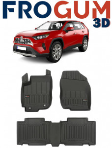 Toyota Rav4 IV, Suv, Din 03.2013 - 12.2018 , Set Covorase Auto Tip Tavita Premium 3D, din cauciuc accesorii pentru autoturismul tau - masina v171071