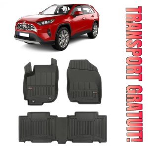 Toyota Rav4 IV, Suv, Din 03.2013 - 12.2018 , Set Covorase Auto Tip Tavita Premium 3D, din cauciuc