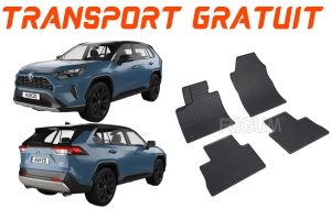 Toyota Rav4 V, Suv, fabricat din 01.2019 - Prezent, set covorase auto dedicate, din cauciuc 100% Premium accesorii pentru autoturismul tau - masina v160847