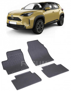 Toyota Yaris Cross Hybrid fabricat din 09.2021 - Prezent, Suv, set covorase auto dedicate, din cauciuc 100% Premium accesorii pentru autoturismul tau - masina v150370