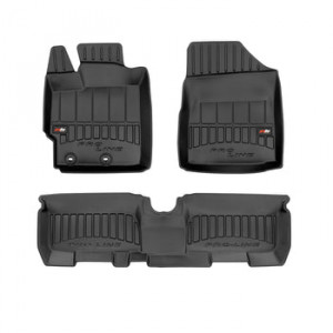 Toyota Yaris II, Hatchback, Din 10.2005 - 2011 , Set Covorase Auto Tip Tavita Premium 3D, din cauciuc accesorii pentru autoturismul tau - masina v170989