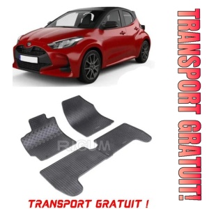 Toyota Yaris II, Hatchback, fabricat din 10.2005 - 2011, set covorase auto dedicate, din cauciuc 100% Premium - Transport Gratuit