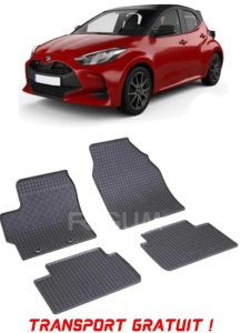 Toyota Yaris IV, Hatchback, fabricat din 09.2020 - Prezent, set covorase auto dedicate, din cauciuc 100% Premium - Transport Gratuit accesorii pentru autoturismul tau - masina v37466
