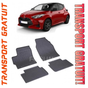 Toyota Yaris IV Hybrid, Hatchback, fabricat din 09.2020 - Prezent, set covorase auto dedicate, din cauciuc 100% Premium