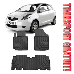 Toyota Yaris Verso Din 2000 - 2006, Van , Set Covorase Auto Tip Tavita Premium 3D, din cauciuc