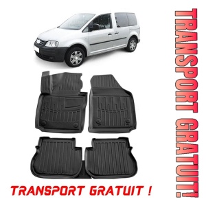 Volkswagen Caddy III (2K) Life (4 Portiere) (2003-2020) Set covorase auto cauciuc G.Modern Line 3D transport gratuit