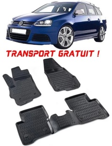 Volkswagen Golf 5 2003-2009 Set 4 covorase auto din cauciuc tip tavita premium line 3D - Transport Gratuit! accesorii pentru autoturismul tau - masina v48133