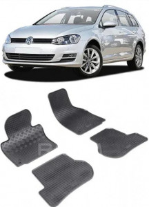 Volkswagen Golf 6, Combi, fabricat din 06.2007 - 08.2013, set covorase auto dedicate, din cauciuc 100% Premium accesorii pentru autoturismul tau - masina v155130