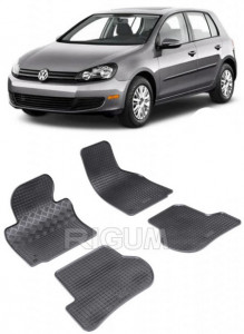Volkswagen Golf 6, Hatchback, fabricat din 06.2007 - 09.2012, set covorase auto dedicate, din cauciuc 100% Premium accesorii pentru autoturismul tau - masina v159020