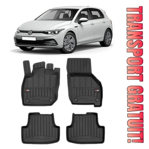 Volkswagen Golf 8, Combi, Din 03.2020 - Prezent , Set Covorase Auto Tip Tavita Premium 3D, din cauciuc
