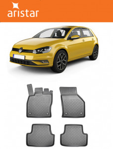 Volkswagen Golf 8, Hatchback, Din 12.2019 - Prezent , Set Covorase Auto Tip Tavita Premium 3D, din cauciuc accesorii pentru autoturismul tau - masina v172486