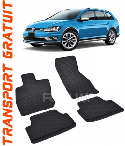 Volkswagen Golf 8 MhEV fabricat din 05.2020 - Prezent, Combi, set covorase auto dedicate, din cauciuc 100% Premium accesorii pentru autoturismul tau - masina v150325