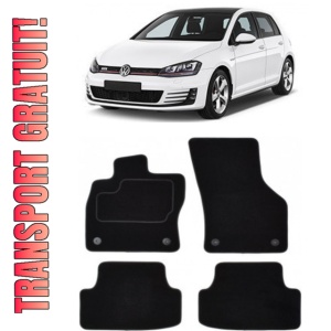 Volkswagen Golf VII Set covorase auto din mocheta premium, dedicate pentru Volkswagen Golf VII Hatchback fabricat intre 2014-2020, calitate extra