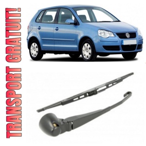 Volkswagen Polo Brat stergator pentru luneta spate cu lamela 330 mm, compatibil cu Volkswagen Polo Hatchback fabricat intre 2001-2009