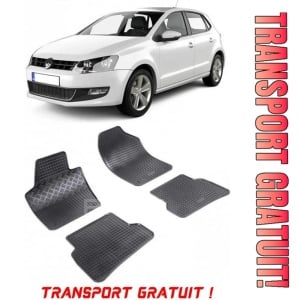 Volkswagen Polo V, Hatchback, fabricat din 05.2009 - 09.2017, set covorase auto dedicate, din cauciuc 100% Premium - Transport Gratuit