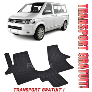 Volkswagen T5 fabricat din 2003 - 05.2015, Van, set covorase auto dedicate, din cauciuc 100% Premium - Transport Gratuit
