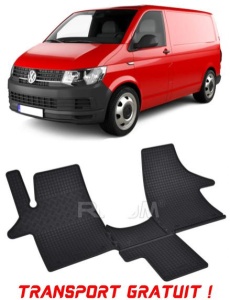 Volkswagen T6 fabricat din 06.2015 - 2019, Van, 2-3 Locuri, set covorase auto dedicate, din cauciuc 100% Premium - Transport Gratuit accesorii pentru autoturismul tau - masina v37246