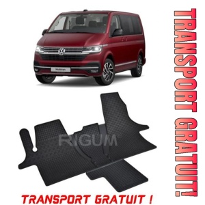 Volkswagen T6 MultIVan fabricat din 2019 - Prezent, Van, set covorase auto dedicate, din cauciuc 100% Premium - Transport Gratuit