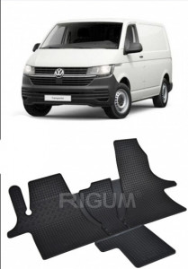 Volkswagen T6 Transporter fabricat din 2019 - Prezent, Van, set covorase auto dedicate, din cauciuc 100% Premium accesorii pentru autoturismul tau - masina v152200