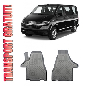 Volkswagen T6, Van, Din 06.2015 - Prezent, Ampatament Scurt , Set Covorase Auto Tip Tavita Premium 3D, din cauciuc