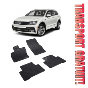 Volkswagen Tiguan II, Suv, fabricat din 05.2016 - Prezent, set covorase auto dedicate, din cauciuc 100% Premium