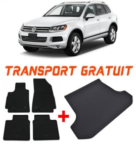 Volkswagen Touareg II din 02.2010 - 03.2018 Suv *4 , Set Covorase + tavita portbagaj auto accesorii pentru autoturismul tau - masina v396