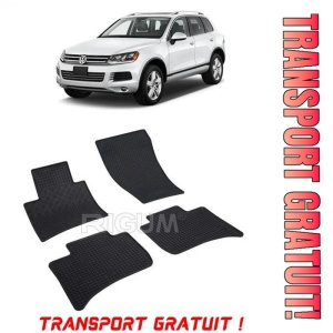 Volkswagen Touareg II, Suv, fabricat din 02.2010 - 03.2018, set covorase auto dedicate, din cauciuc 100% Premium - Transport Gratuit