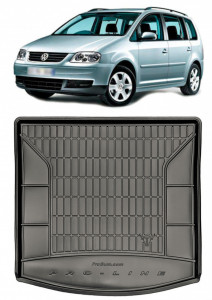 Volkswagen Touran I Facelift Van din 09.2010 - 08.2015, Tavita Pentru Portbagaj Lux Premium Dedicata, Rand 3 Culcat *1 accesorii pentru autoturismul tau - masina v200256