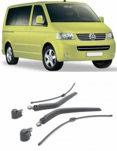 Volkswagen Transporter T5 Brat stergator pentru luneta spate cu lamela 460 mm, compatibil cu Volkswagen Transporter T5 Bus fabricat intre 2003-2015, calitate extra accesorii pentru autoturismul tau - masina v92240