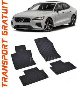 Volvo S60 PhEV fabricat din 2018 - Prezent, Sedan, set covorase auto dedicate, din cauciuc 100% Premium accesorii pentru autoturismul tau - masina v150951
