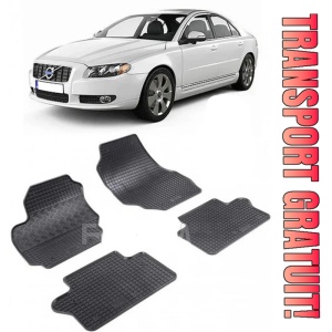 Volvo S80 II, Sedan, fabricat din 03.2006 - 09.2016, set covorase auto dedicate, din cauciuc 100% Premium