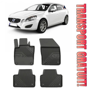 Volvo V60 II Cross Country Din 07.2018 - Prezent, Combi , Set Covorase Auto Tip Tavita Premium 3D, din cauciuc