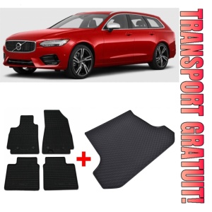 Volvo V90 Set Covorase + tavita portbagaj auto Volvo V90 II fabricatie 09.2016 - prezent, caroserie combi