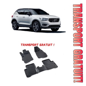 Volvo XC-40 2018-2025 Set 4 covorase auto din cauciuc tip tavita premium line 3D - Transport Gratuit!